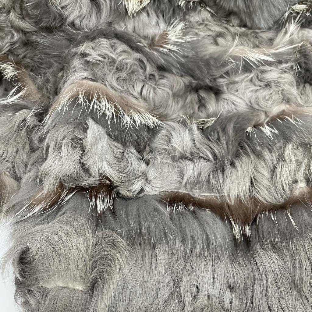 Diagram 04390201 Gray Lamb Fur x Fox Fur Jacket Jacket 36 grayUsed