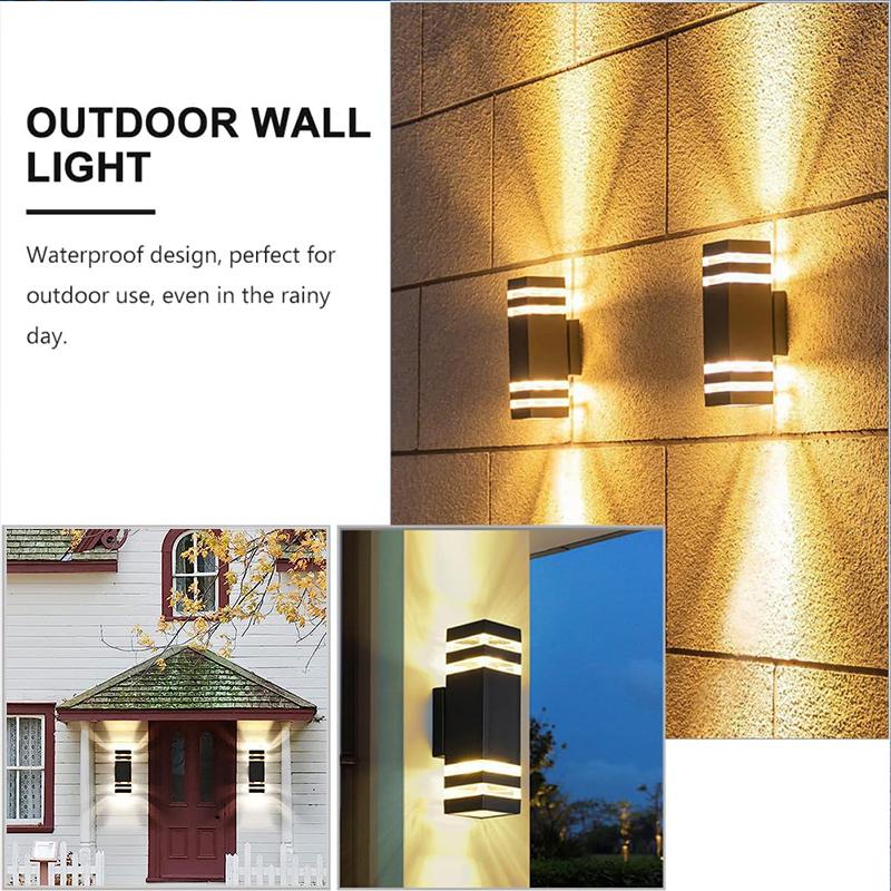 LED Wall Light Outdoor IP65 Waterproof  Wall Light E27 Bulb Up Down Lighting for Garden Porch Stair Corridor Entrance Decoration