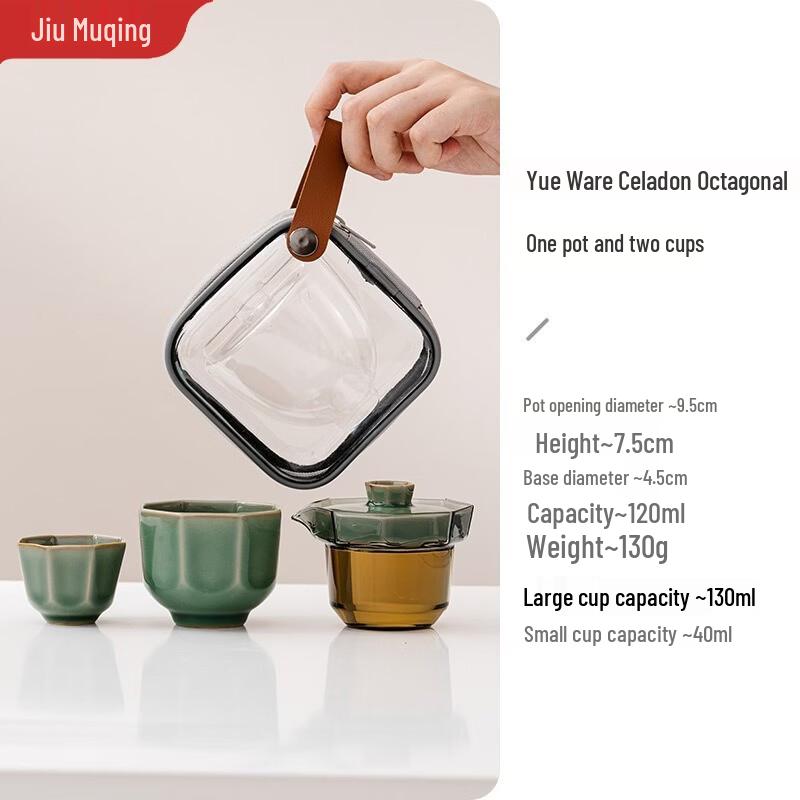 Jiumuqin Portable Glass Travel Tea Set