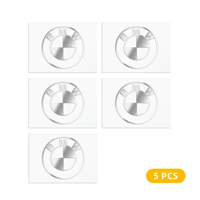 JTCM2 2/5/10pcs 3D Metal Car Emblem Sticker Decor Badge Decal Interior For Bmw E46 E39 E90 E60 E30 F10 F11 F20 F30 G20 G30 X1 X3 X5 Z4