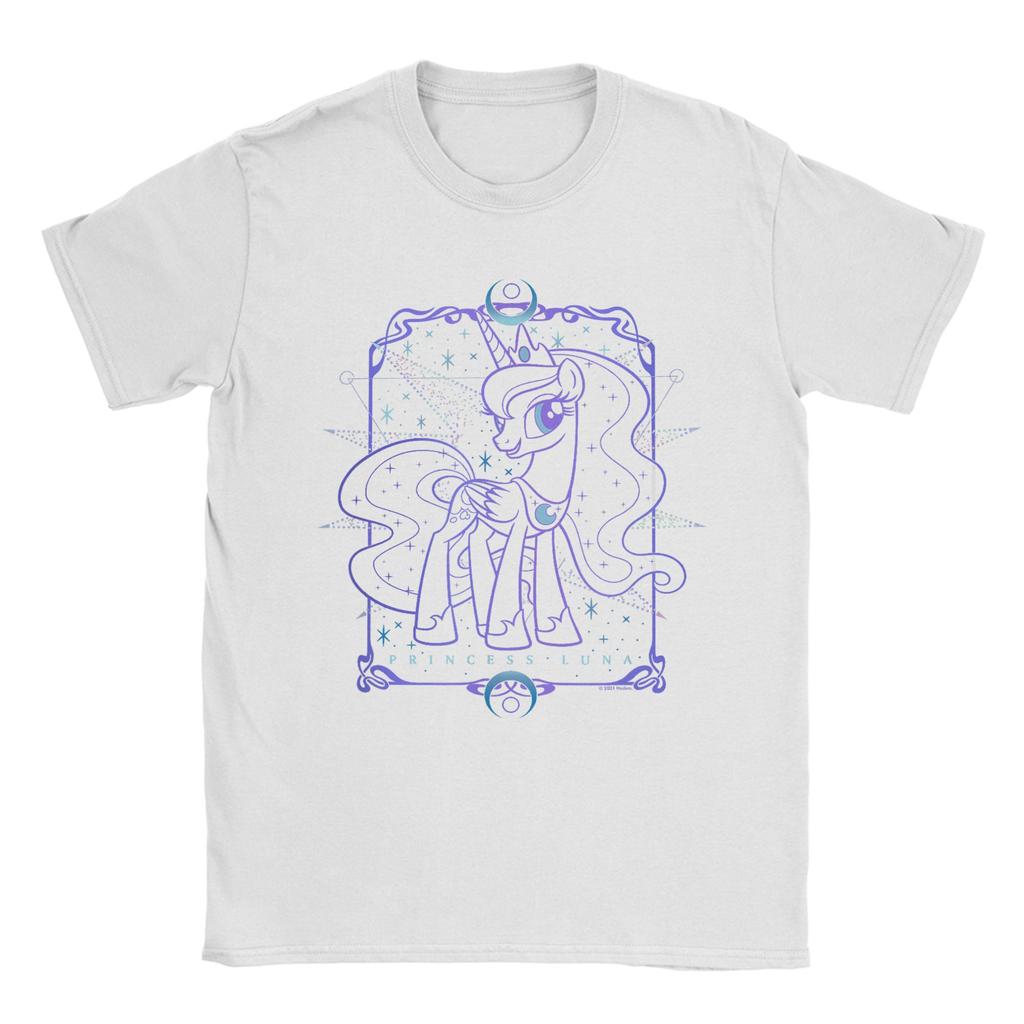 Men's Princess Luna MLP T Shirts  Cotton Clothing Vintage Short Sleeve Crewneck Tees 4XL 5XL 6XL T-Shirts