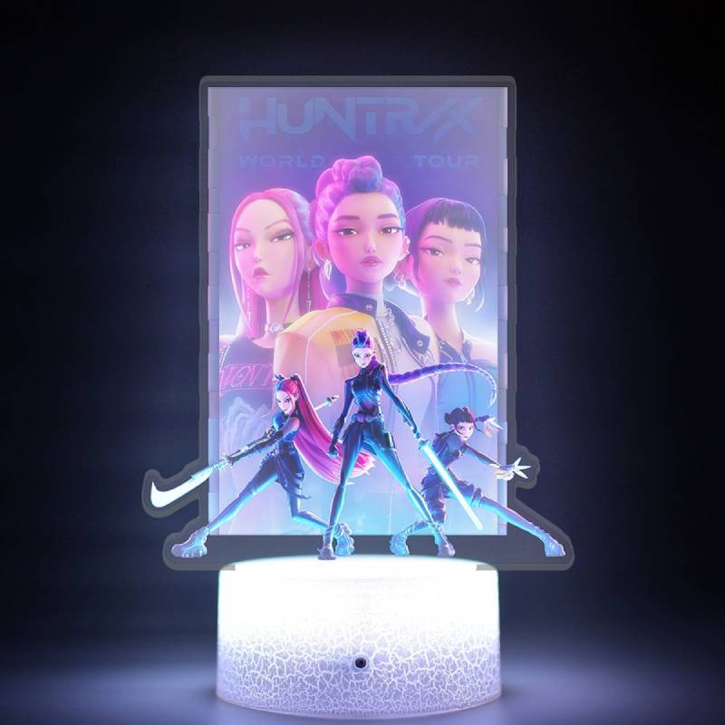 Kpop Lovci Démonů LED Světlo s Dotykovým Ovládáním pro Domácí Dekoraci a Nápad na Dárek