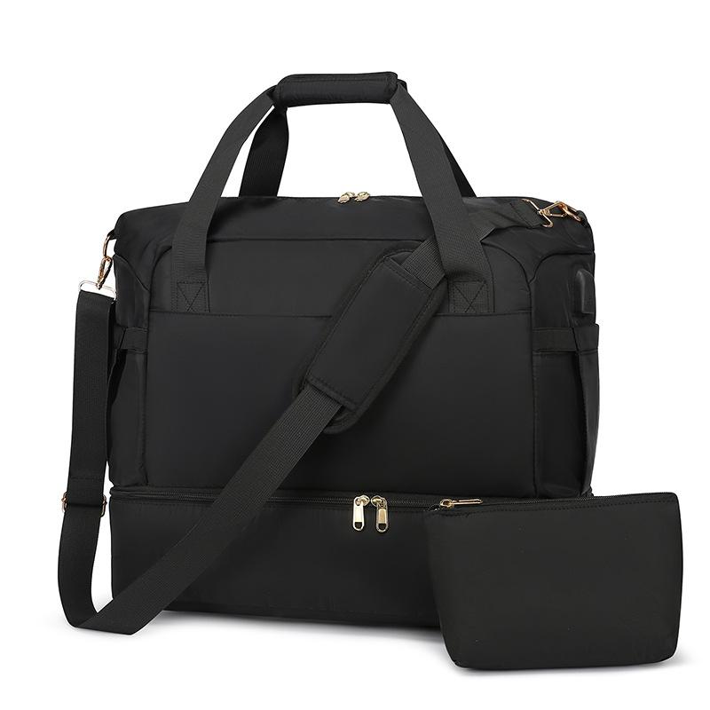 

Large Capacity Short Distance Travel Bag, Ladies Swimming, Yoga, Fitness, Dry and Wet Separation Storage Bag, Business Travel Luggage Bag чорний