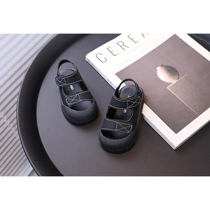 Summer Baby Soft Sole Walking Sandals, Closed-Toe Anti-Collision Beach Shoes for Infant Boys Girls
