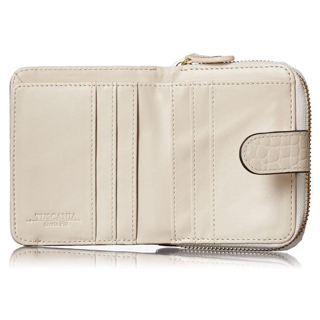 HENLY COAT - Italian Crocodile-Embossed Cowhide Leather by Greta Fix. Featured In Anan Magazine: "It Looks Like a Mini Wallet, But Inside It's a Long