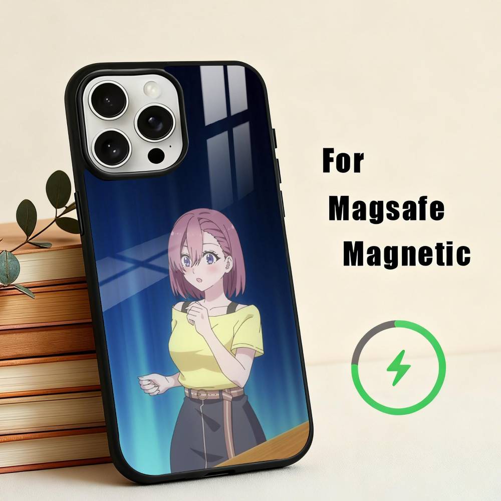 2.5Dimensional seduction AmanoRirisaPhoneCase For iPhone17,16,15,14,13,12,11 Plus,Pro Max Magnetic For Magsafe Wireless Charging