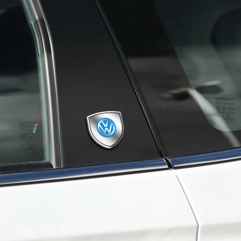 3D Metal Chrome Car Body Decoration Custom Stickers Badge Emblem For Volkswagen Golf 7 5 4 6 Passat B6 Mk4 VW Tiguan Mk7
