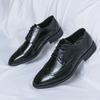 Luxury Designer Men's Black Bronw Patent Leather Brogues Casual Shoes Formal Wedding Dress Homecoming Footwear Zapatos Hombre