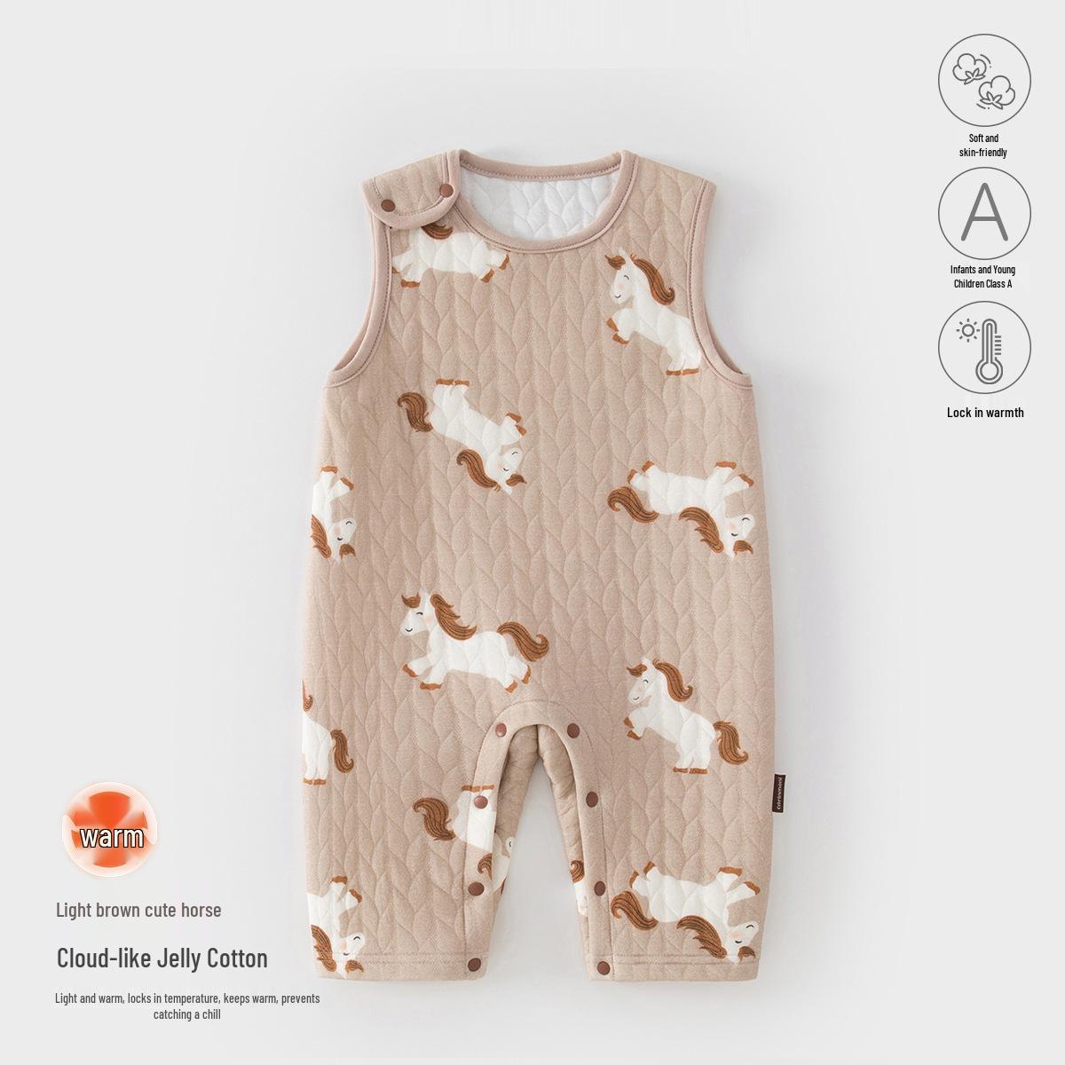 

Seasonal Sleeveless Cotton Padded Baby Romper 80 (9-15 months, 18-20 lbs)
