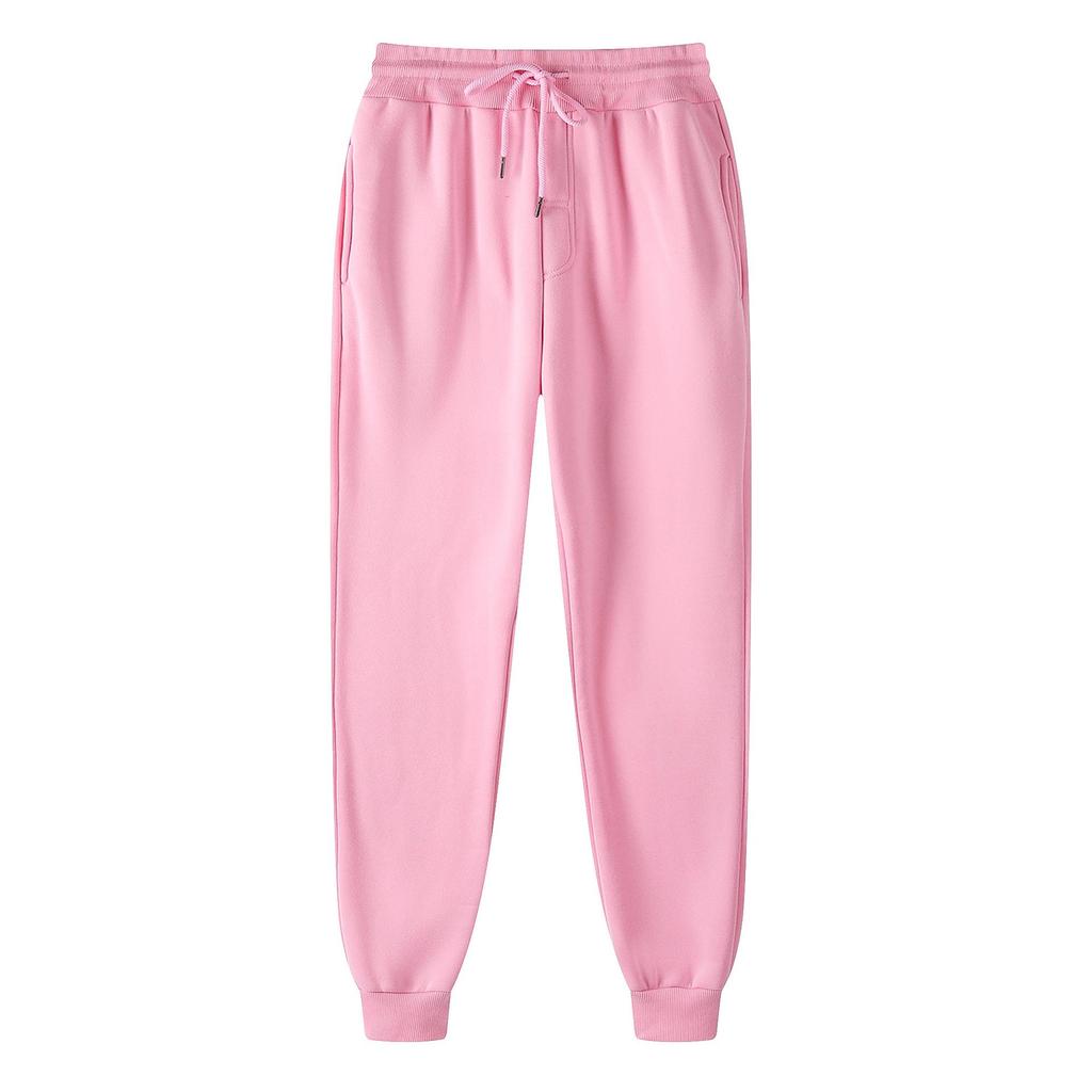 14 Colors Men's Casual Mid-Waist Solid Color Trousers: Youthful European/American Style Sweatpants