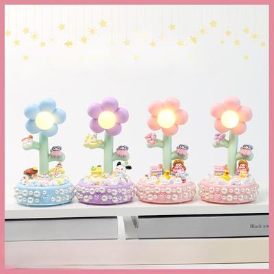 Handmade Sunflower Cream Glue Night LightDesktop Atmosphere Table Lamp Decorative Piece Birthday Gift