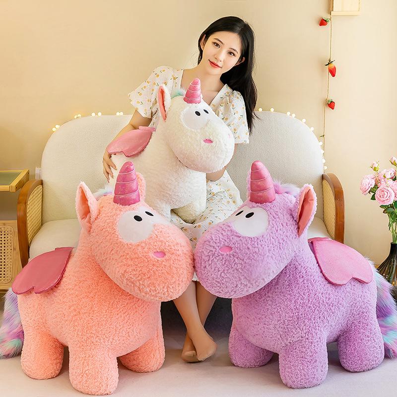 Unicorn Winged Colorful Animal Toy Stuffed Doll Sleep Perfect Girlfriend Gift