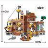 Chaobao Pirate Island Building Block Set: Treasure Chest & Small Boat Assembly Toy for Boys