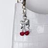Fashionable Cherrys Bag Charm Keychain for Women with Sturdy Alloy Materials Designs for Purses Handbags Backpacks