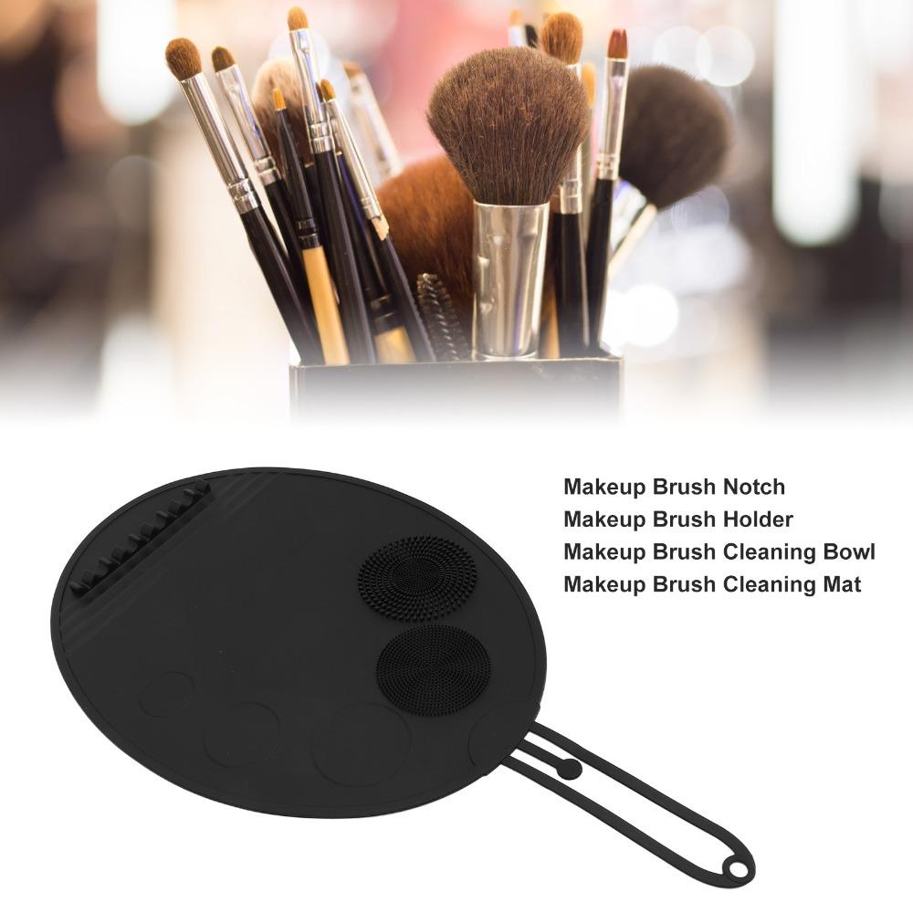 Large Size Makeup Brush Cleaner Pad Multi Textures Makeup Brush Washing Tool Travel Use