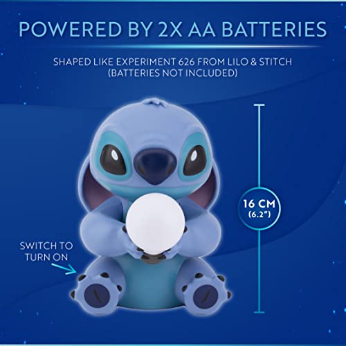 Paladone Stitch Licht Lilo & Stitch Lampe Nachttisch Schlafzimmer Nachtlicht Deko Offiziell Lizenziert Disney Sammlergeschenk