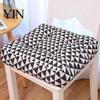Supportive Cushion for Bay Window Modern Stylish Chair Cushion, Ultra Soft Square Geometric or Comfortable Floor Seat Mat Meditation Plant Prints,
