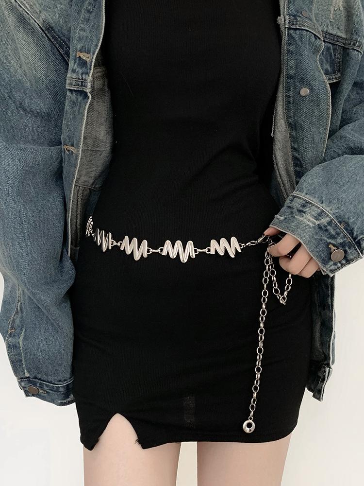 

Летняя металлическая цепочка на талию, женский нишевый дизайн, богемная цепочка, этнический стиль, аксессуары для ремня серебряный