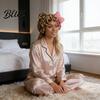 Soft Plush Sleep Hat Leopard Print Sleeping Bowknot 3D Cat Ear Decor Adjustable No Satin Cap Frizz Fit Double Layer Lined Hair Protection Bonnet