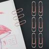 1.1in 100pcs Paper Clips Rust Prevention Increased Slip Resistance Portable Metallic Paper Clips for   Daily Use