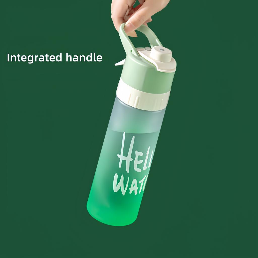 650ml Großvolumige Sprühwasserflasche Outdoor-Sport Fitness Wasserbecher Tragbare Sprühflasche BPA-frei Trinkgeschirr Reiseflaschen