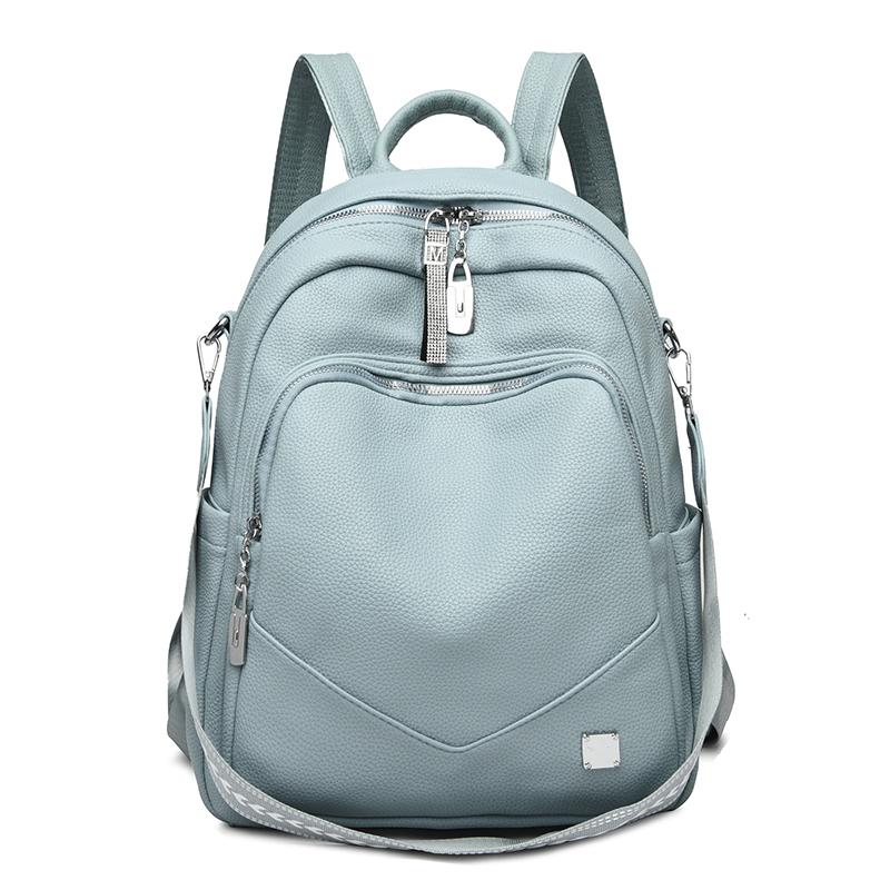 Dámský multifunkční cestovní batoh z měkké kůže