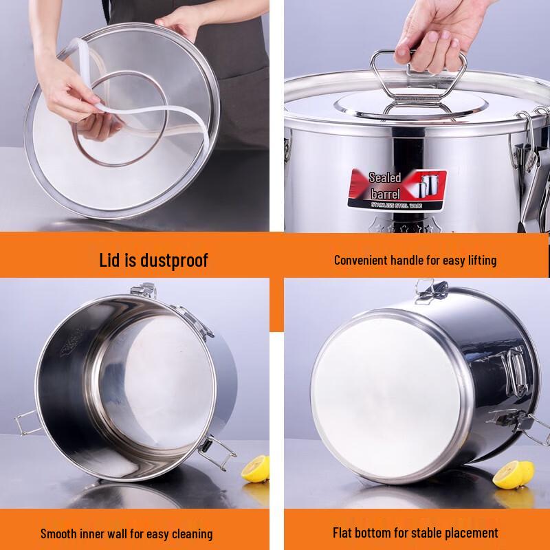ZISIZ 304 Stainless Steel Sealed Fermentation Bucket
