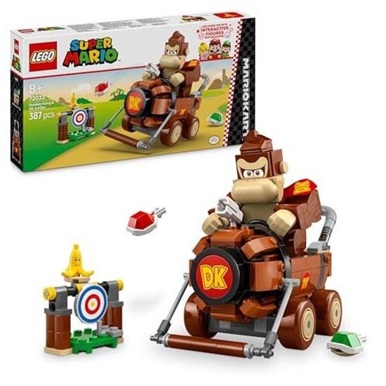 LEGO Super Mario Kart Donkey Kong DK Jumbo Toy Birthday Present Block Boys Girls Children Ages 8 9 10 Elementary School Goods Game 72033