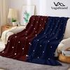 Two-tone Dots Flannel Blanket Warm Soft Halloween Christmas Decorative Couch Warm Cozy All-Season Gift