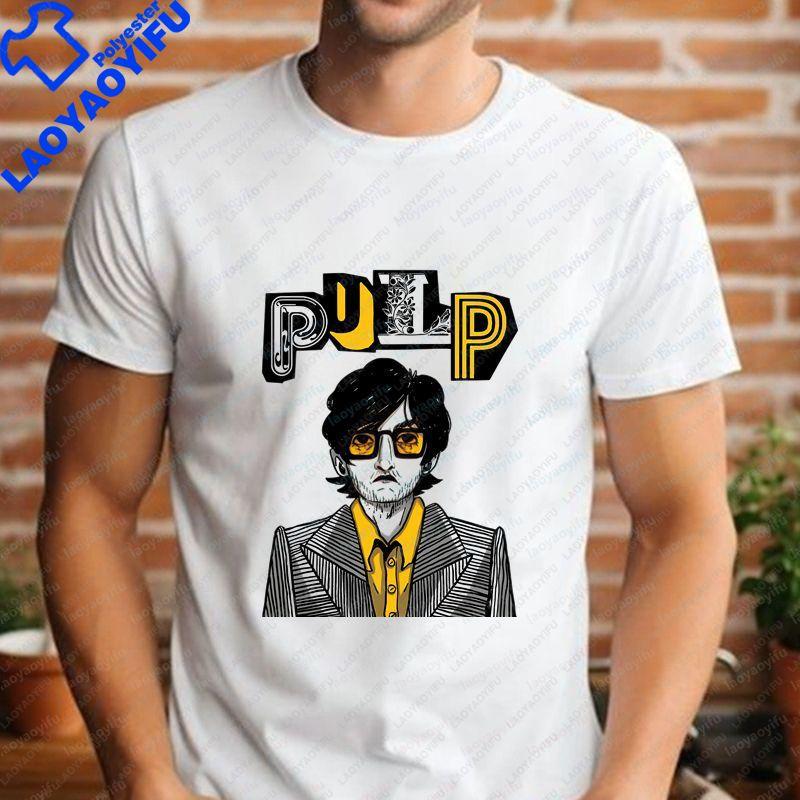 Pulp Band Fashionable Summer Casual Trendy AllPurpose Roundneck ShortSleeved Tshirt for Both Unisex and WoUnisex