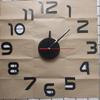 2D Creative Simple Luminous Digital Clock European Style DIY Silent Wall Clock Study Living Room Punch-Free Wall Sticker Clock