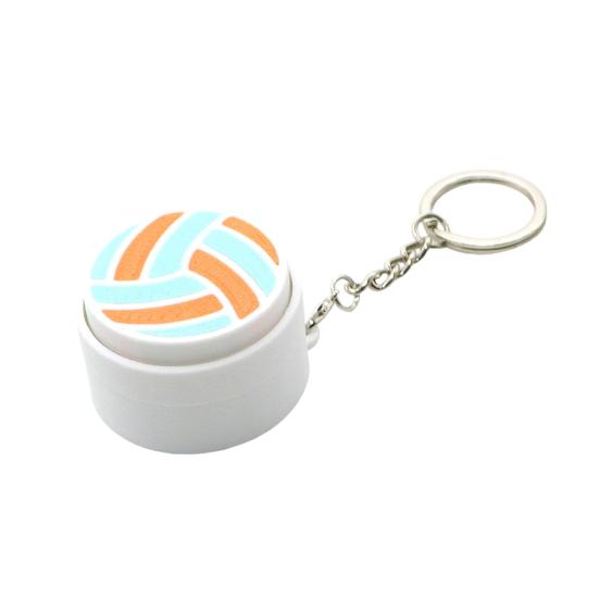 Keychain Pendant 3D Printing Precision Texture Football Basketball Tennis Sport Themed Key Chain Stress Relief Accessory
