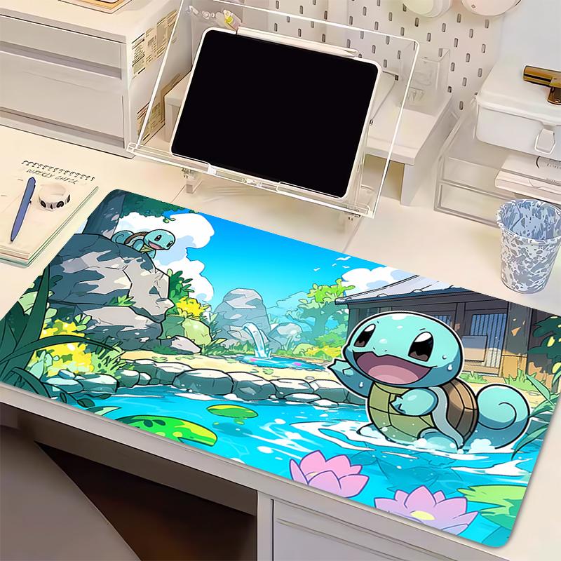 Mouse Pad Large Gamer Keyboard Desk Mouse Mat Carpet Laptop PPokemon Squirtle Rubber Tapis Souris Gaming Notbook xxl Mousepad