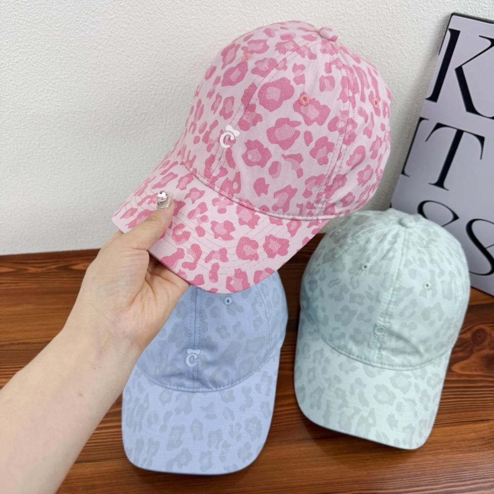 Creative Leopard Print Hat Peaked Cotton Baseball Cap Versatile Leopard Print Baseball Cap  Street