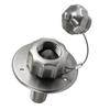 RV City Water Inlet 3/4in GHT Female 1/2in NPT Male 3in Flange RV Water Connection with Check Valve