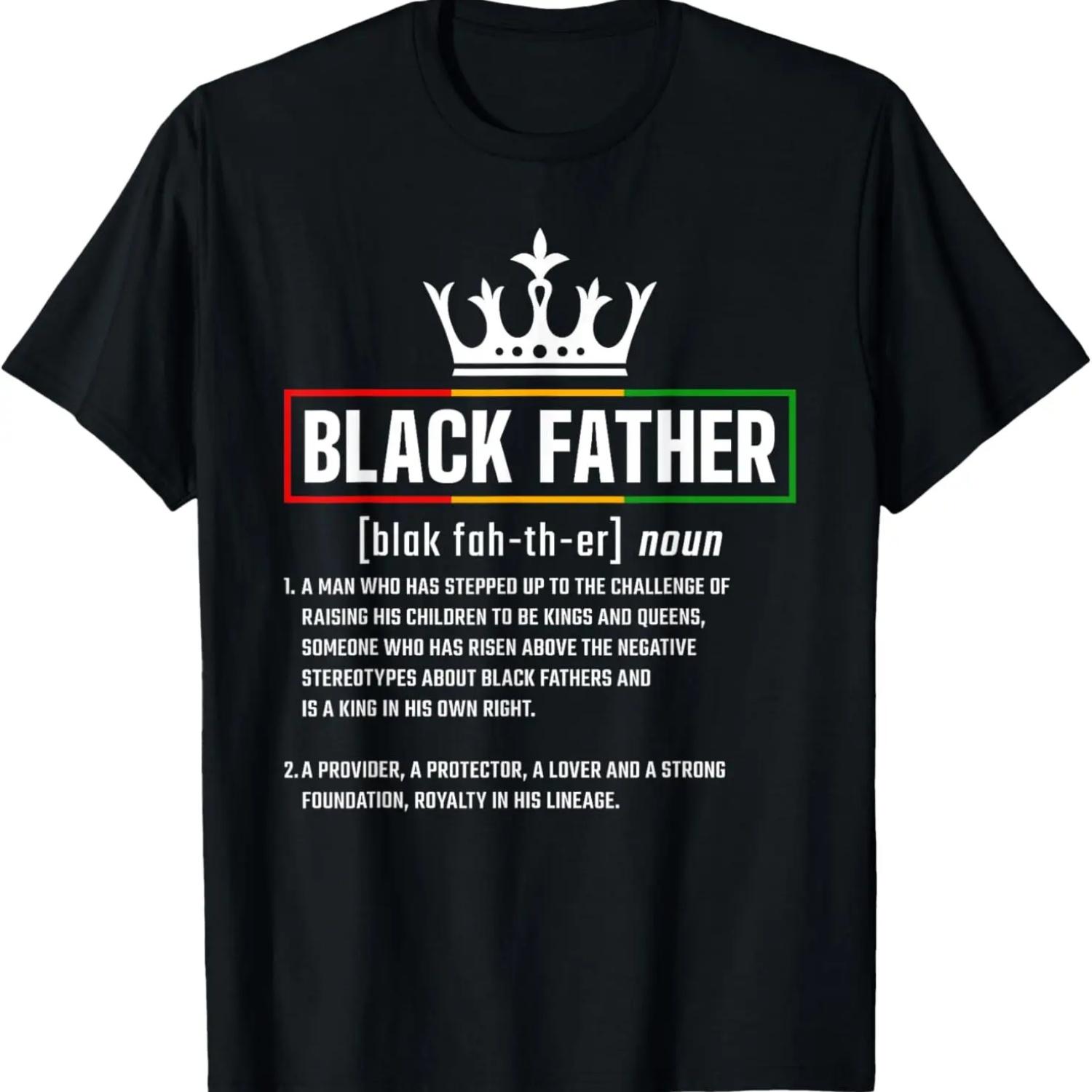 Dope Black Father Definition, Black History Month Dad T-Shirt S