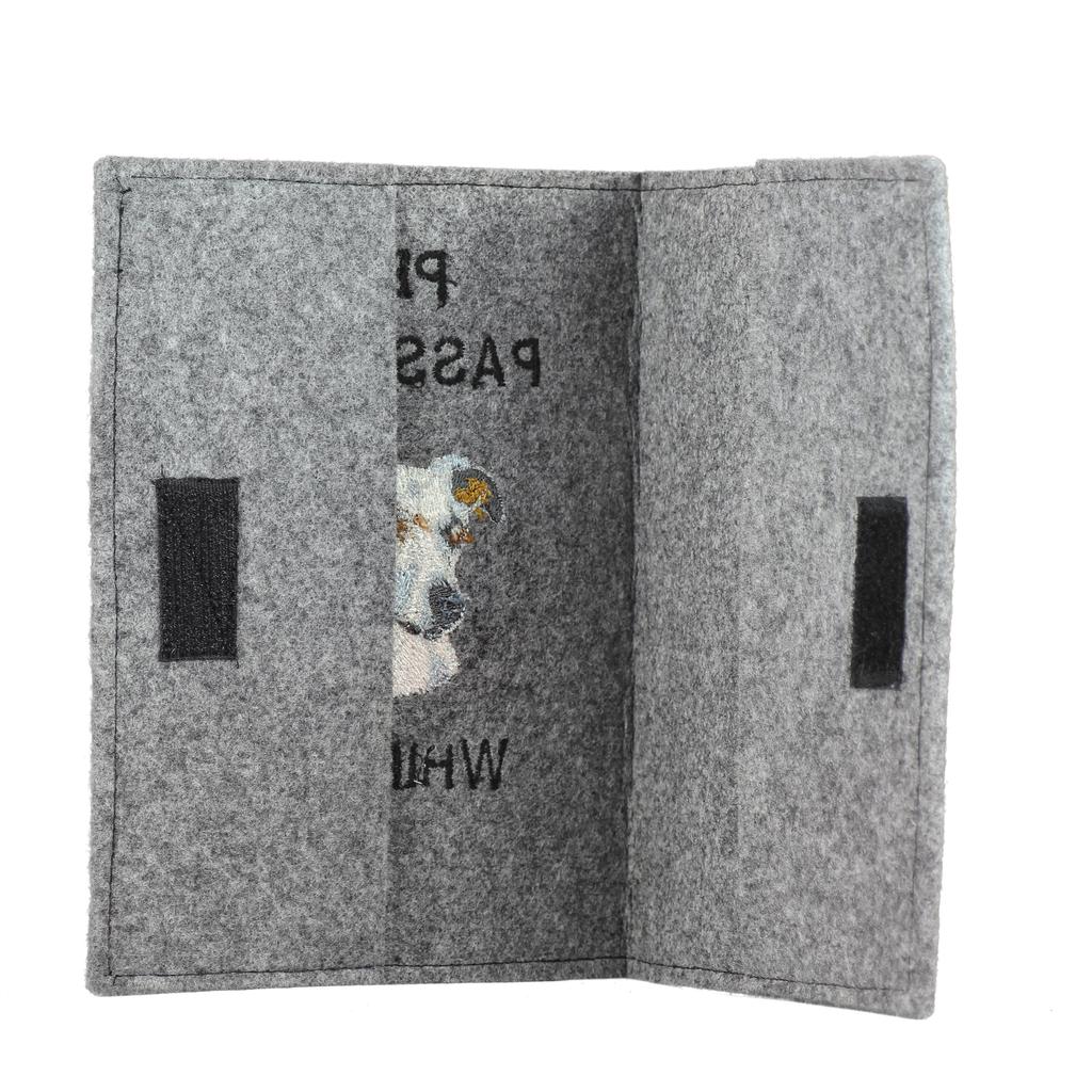 Whippet - Dog passport case, document case, gift for the traveller from the Art-Dog brand