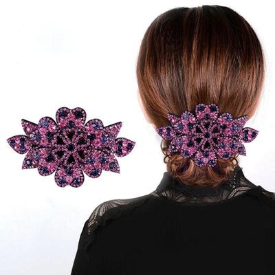 Haarspange Glitzernder Strass Exquisit Anti-verformbar Anti-Rutsch Haarnadel Haarschmuck
