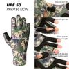 Bassdash Fishing UV Sun Quick Finger Gloves, Protection, Protection, Drying, UPF50+, 3/4