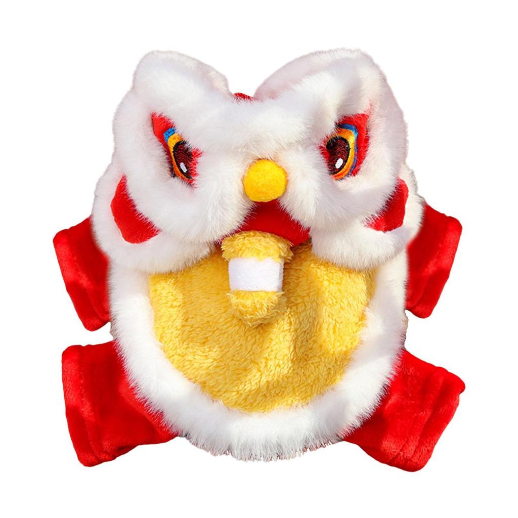 Chinese New Year Pet Costume Embroidered Adorable Easy To Wear Dog Cat Outfit Puppy Apparel Hooded Coat for Gatherings Holiday