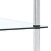 VidaXL Étagère 4 niveaux Transparent 40x40x100 cm Verre trempé 249505