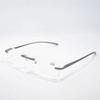 Lightweight Aluminum Frame Rimless Reading Stylish Reading Power Range To Yr6144 [Yellowrock] Glasses, Glasses, "+1.0 +4.0" (Gray, +2.0)