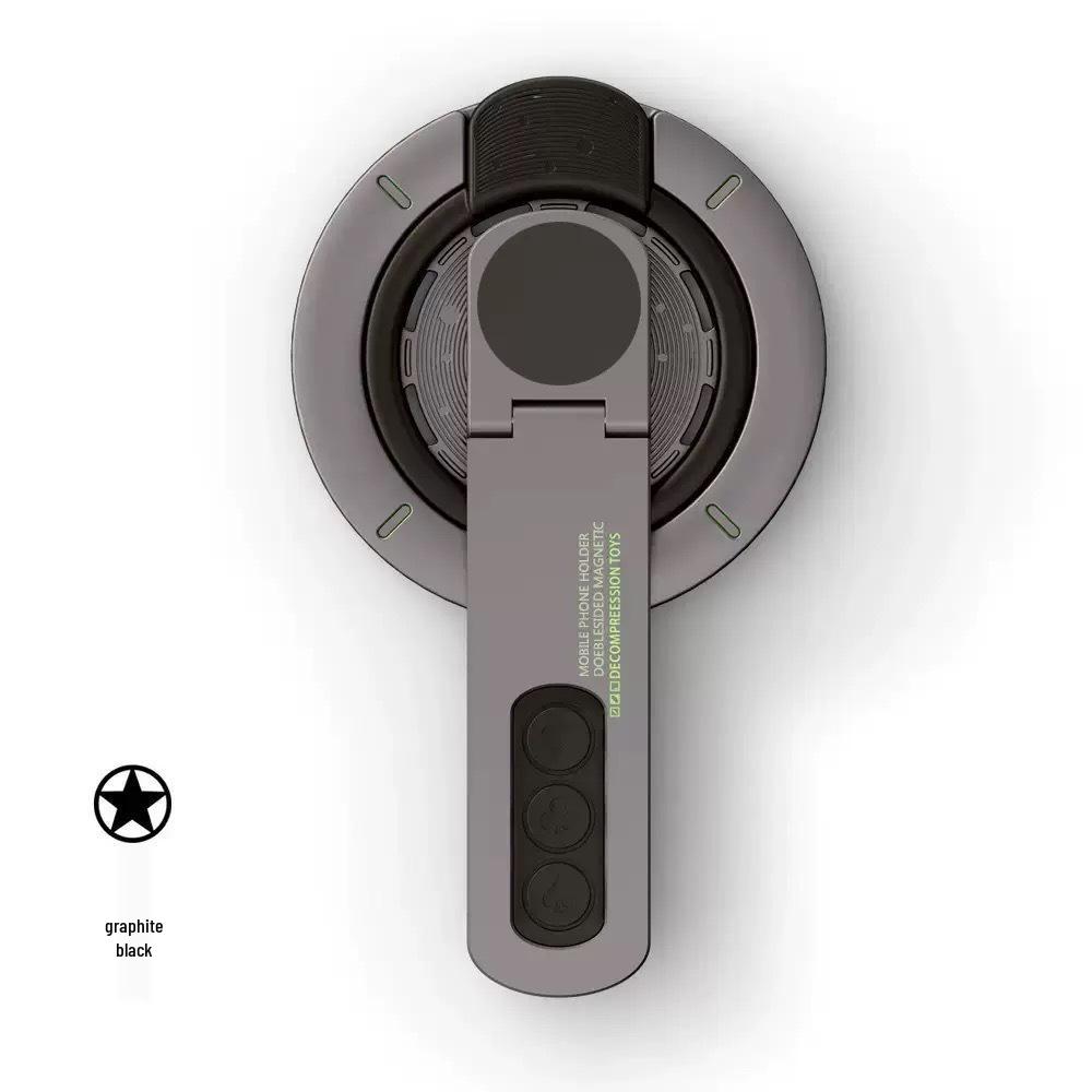 360° Rotating Double-Sided Magnetic Phone Holder - Portable & Sleek for Home Use