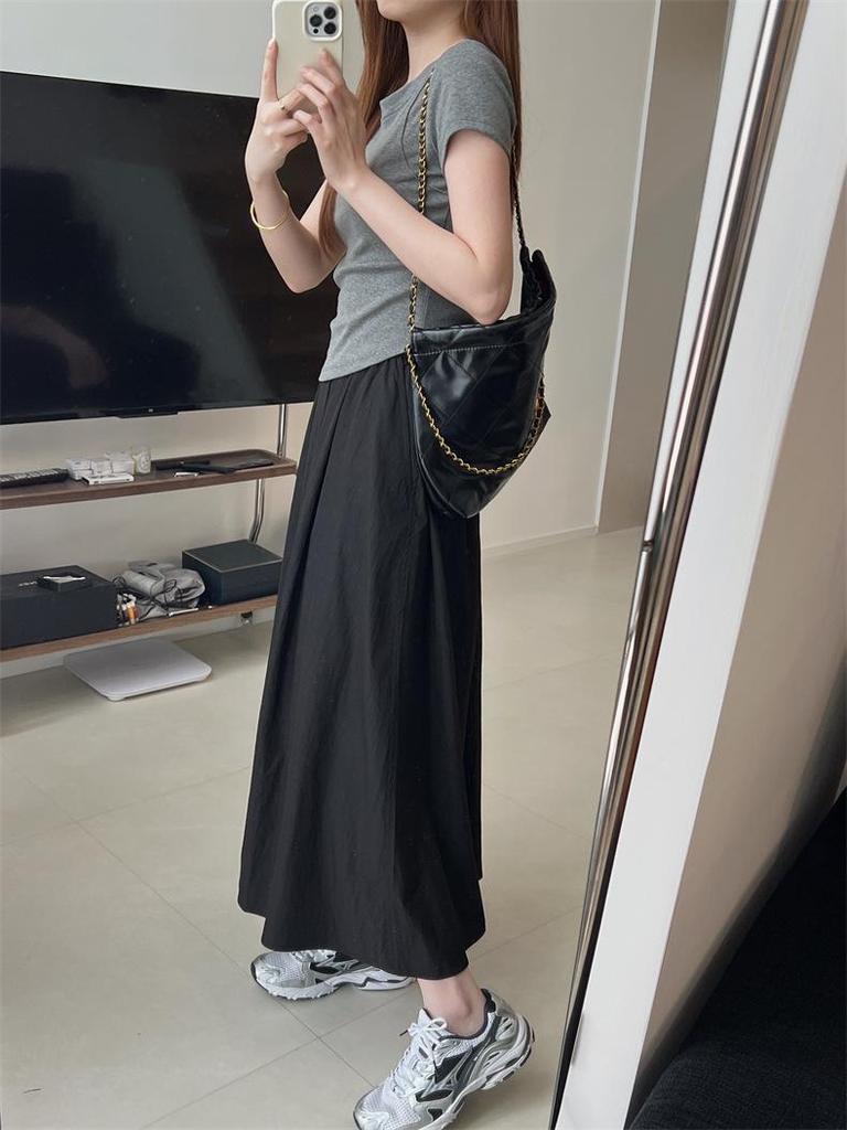 2024 Women's Slim Fit Peach T Short-Sleeve Elastic T-Shirt – Slimming Summer Base Layer Top