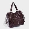 2025 Summer New Fashion Versatile Niche High-End Feel Drawstring Motorcycle Style Large Capacity Crossbody Shoulder Tote Bag