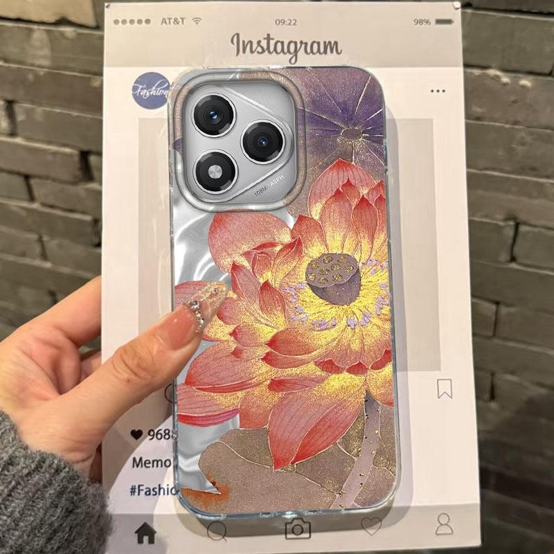 Bamboo Leaf Flower Women Case For Honor 400 Pro X9c Magic7 6 5 200 Lite Smart X9a X8a X8b X8c X7c X6 X8 90 70 Bumper Funda Cover