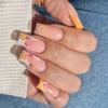 24Pcs Press on Nail French Manicure Nail Accesories Strawberry Design Stick on Nail for Trendsetters and Nail Art Lover