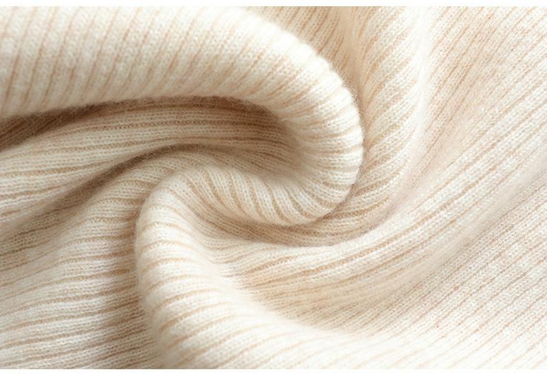 Women's Half-Zip Slim-Fit Cashmere Sweater - Half-High Collar, Warm Knitwear for Autumn & Winter