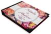 Darling Souvenir Blue Floral & Geometric Hardbound Cover Printed Anniversary Wedding Guestbook Scrap Book-7 X 9
