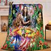 1PC Wonderful Wizard Adventure Flannel Blanket Gift, Suitable for Both Men And Women, Soft Ideal for Beds And Sofa, Birthday Or Christmas Gift